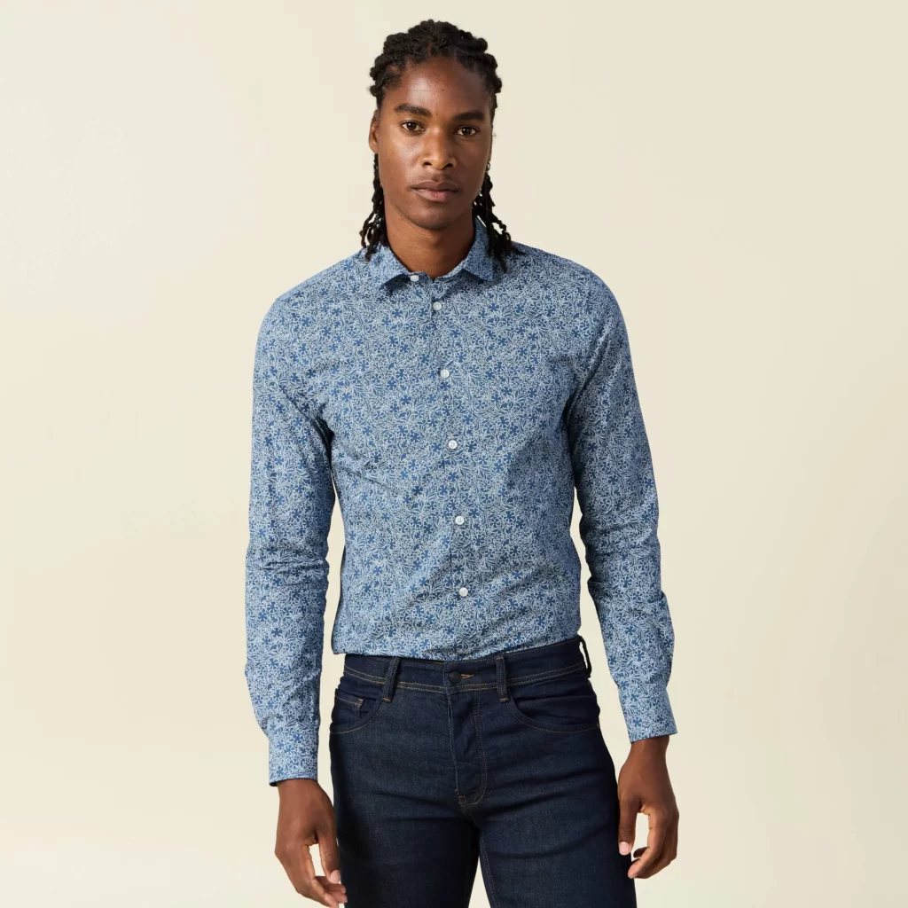 chemise-bleu-marine-homme-vue