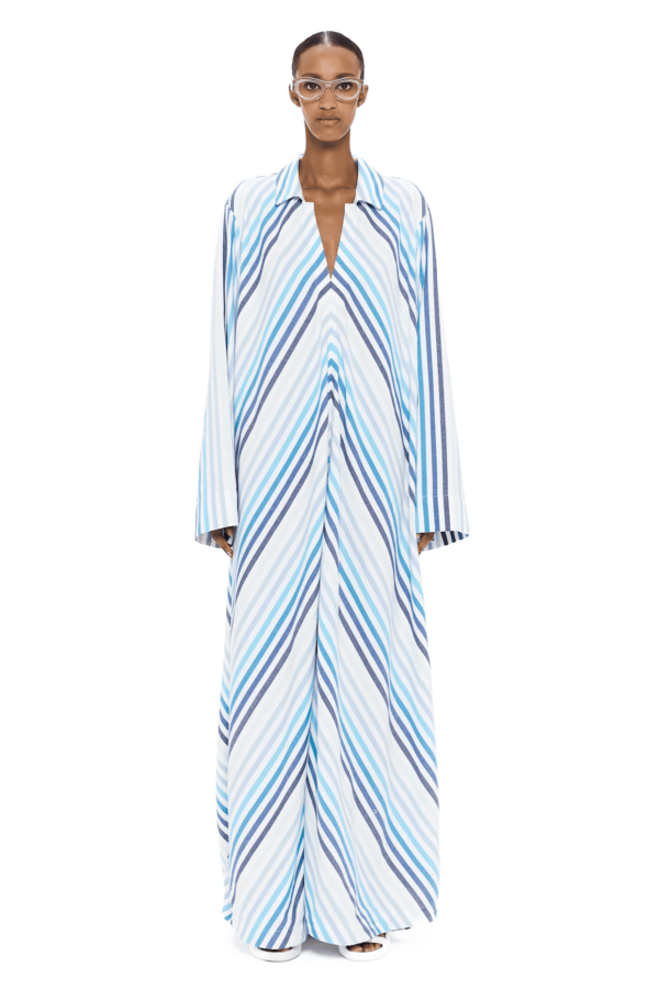 The V-Neck Caftan : Stripe 9